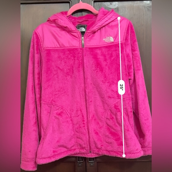 The North Face Osito Hooded Fleece Pink Women’s size Large Fuzzy Gorbcore - Picture 12 of 12